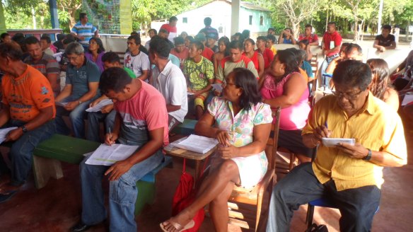 Participantes da X Assembleia da ASIBA em Cumaru, Baixo Rio Negro. Foto: SETCOM/FOIRN   