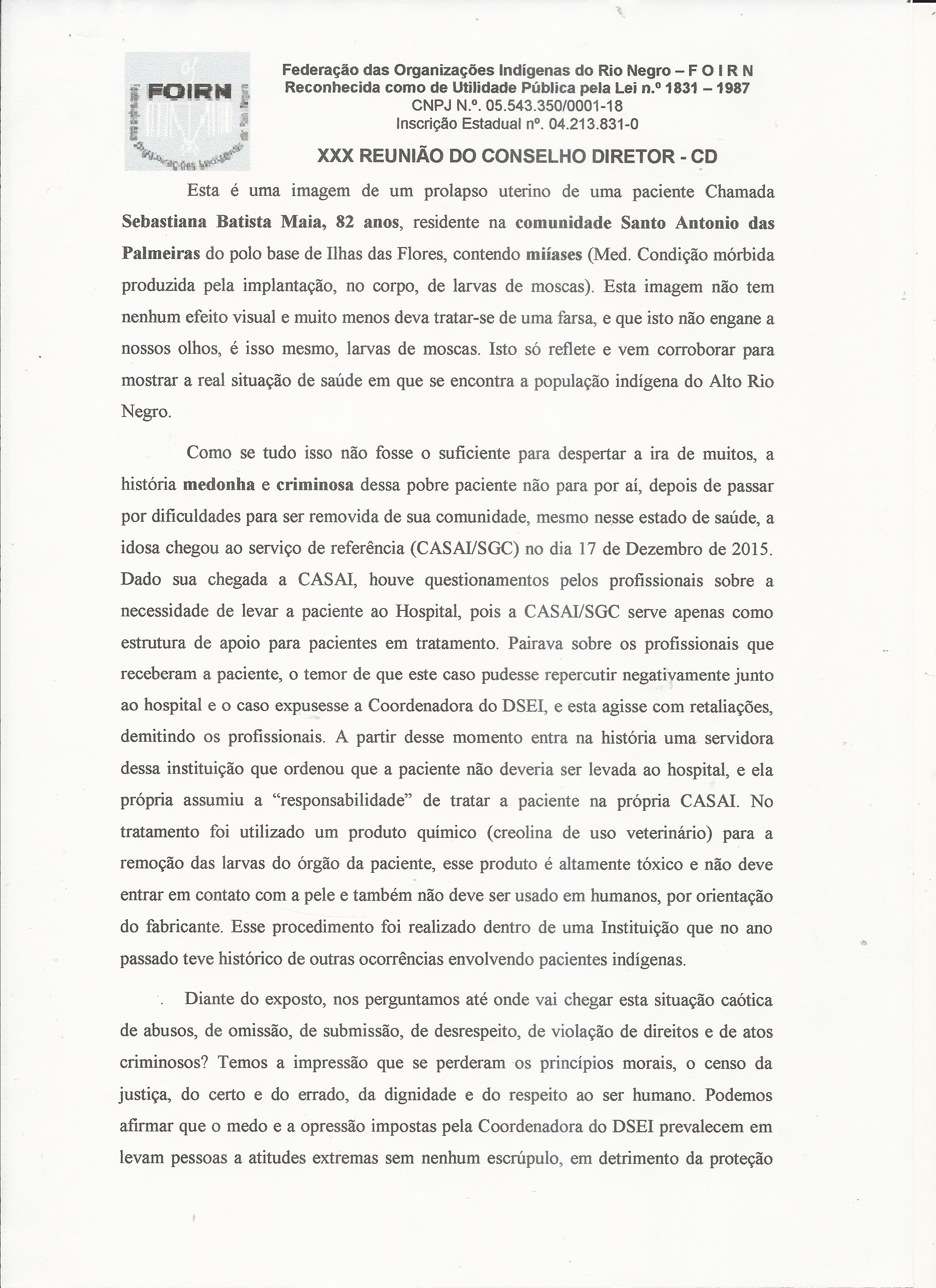 Carta Denúncia XXX CD FOIRN_Saúde Indígena -3