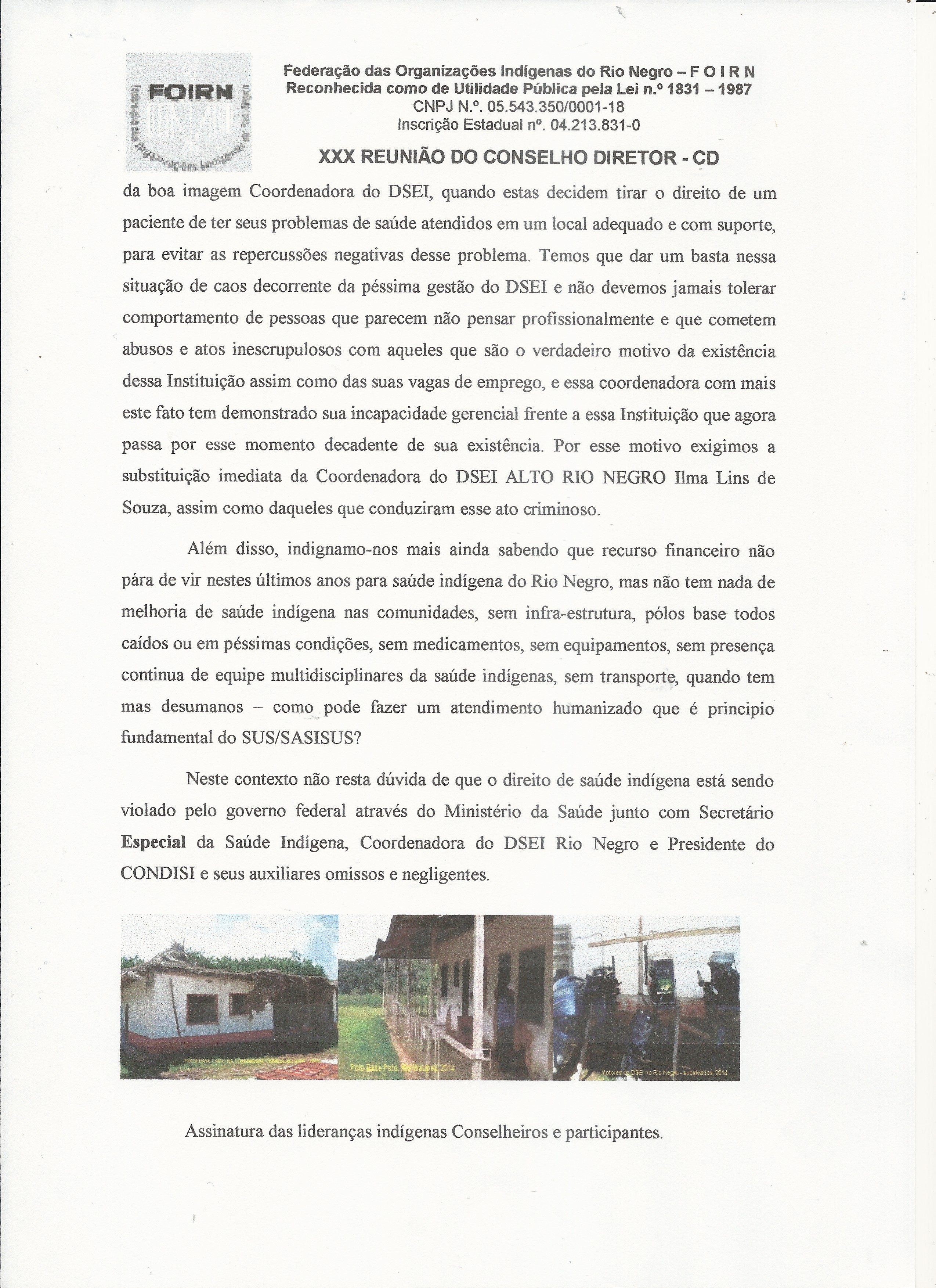 Carta Denúncia XXX CD FOIRN_Saúde Indígena -4