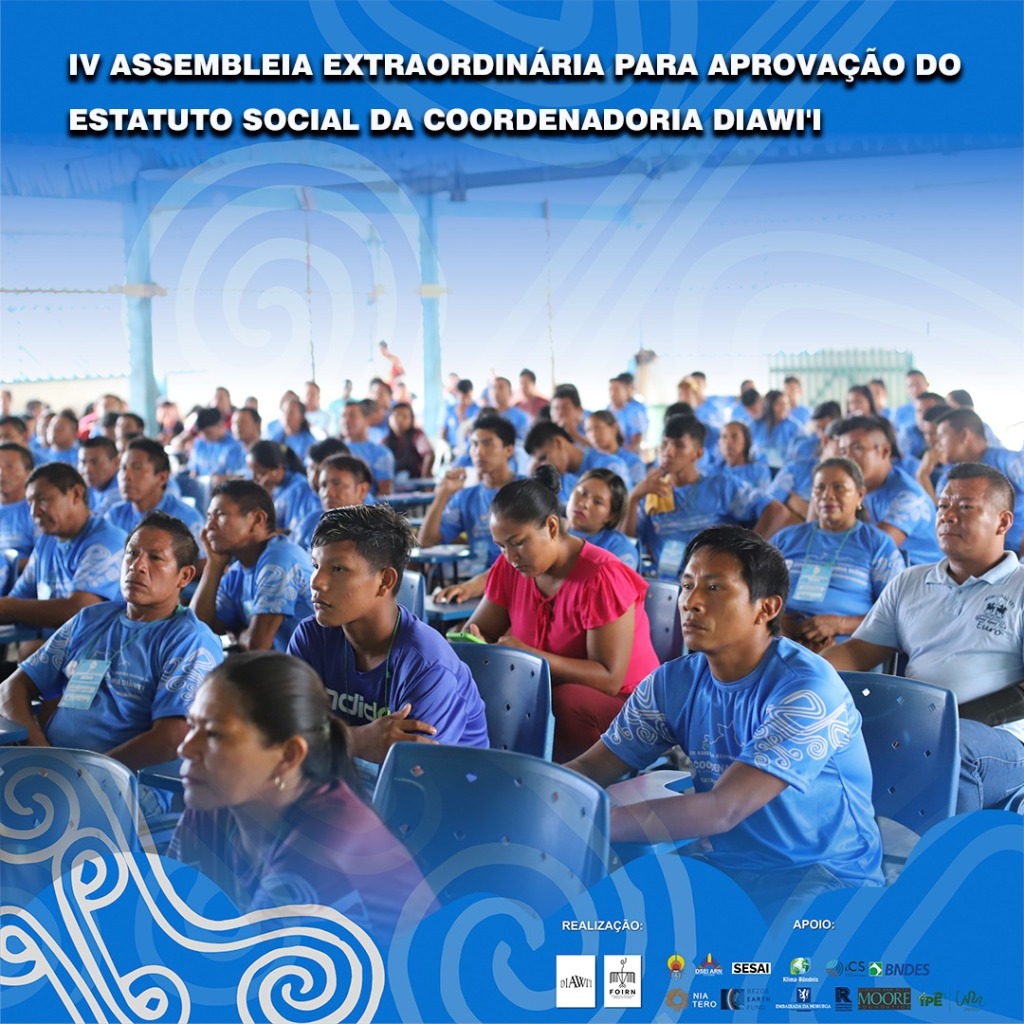 É aprovado o estatuto social da coordenadoria regional DIAWI’Í durante a IV Assembleia Extraordinária em Pari Cachoeira