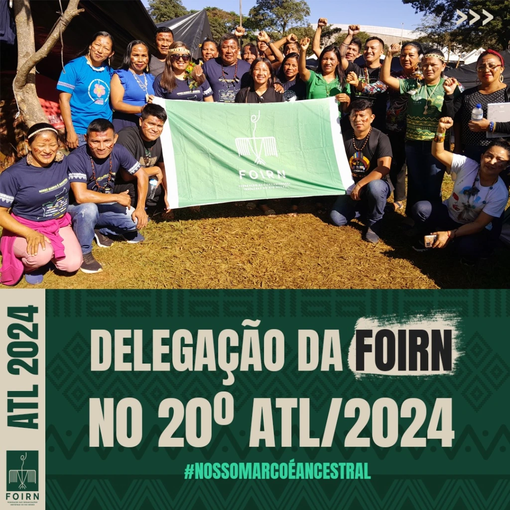 A Foirn está na 20ª edição do Acampamento Terra Livre em Brasília